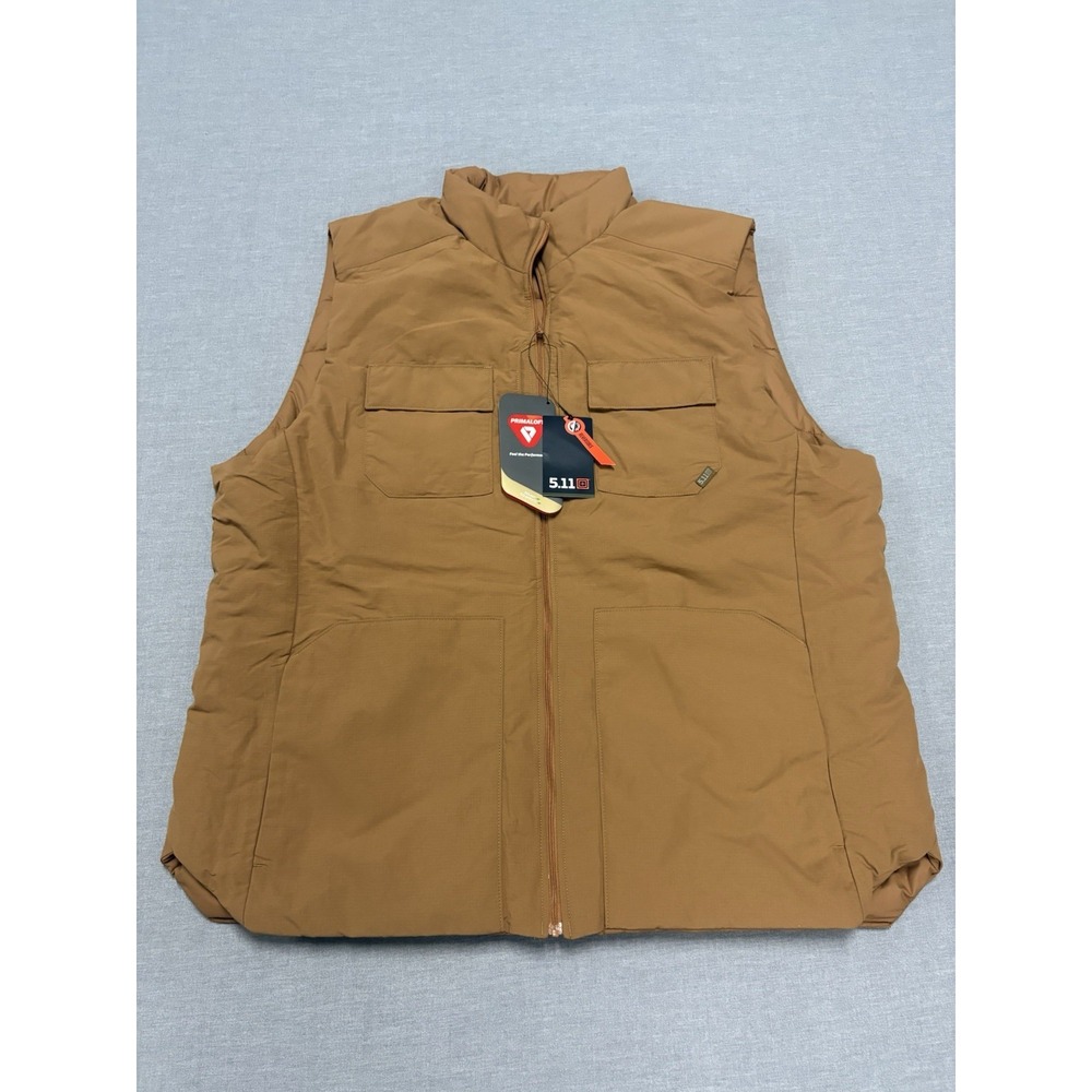 NEW 5.11 Tactical Chimera Reversible Vest Duck Brown Mens 2XL XXL Regular Puffer